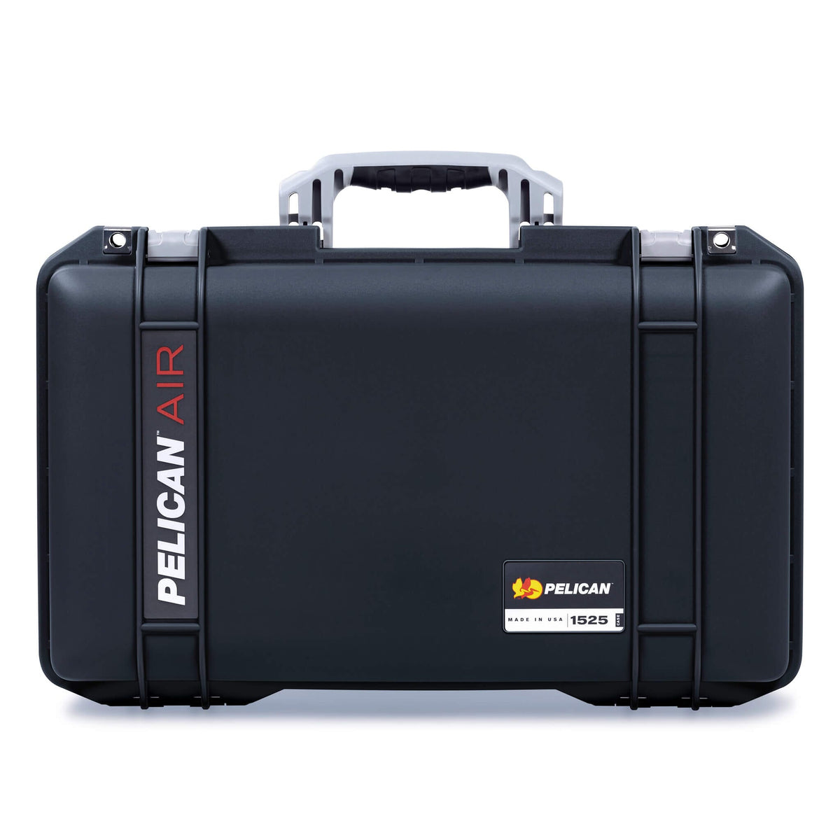 Pelican 1525 Air Case, Black with Silver Handle &amp; Latches ColorCase 