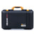 Pelican 1525 Air Case, Black with Yellow Handle & Latches ColorCase 