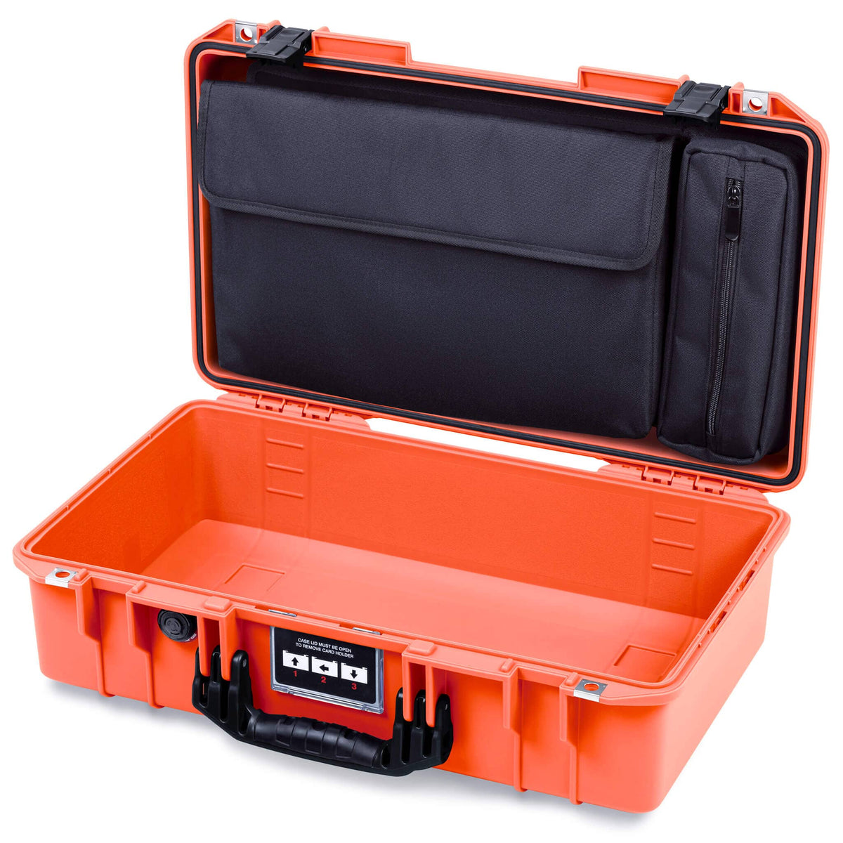 Pelican 1525 Air Case, Orange with Black Handle &amp; Latches ColorCase 
