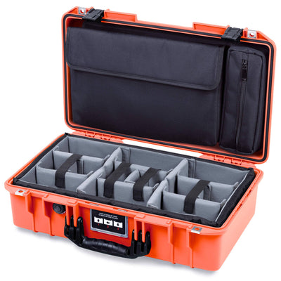 Pelican 1525 Air Case, Orange with Black Handle & Latches ColorCase