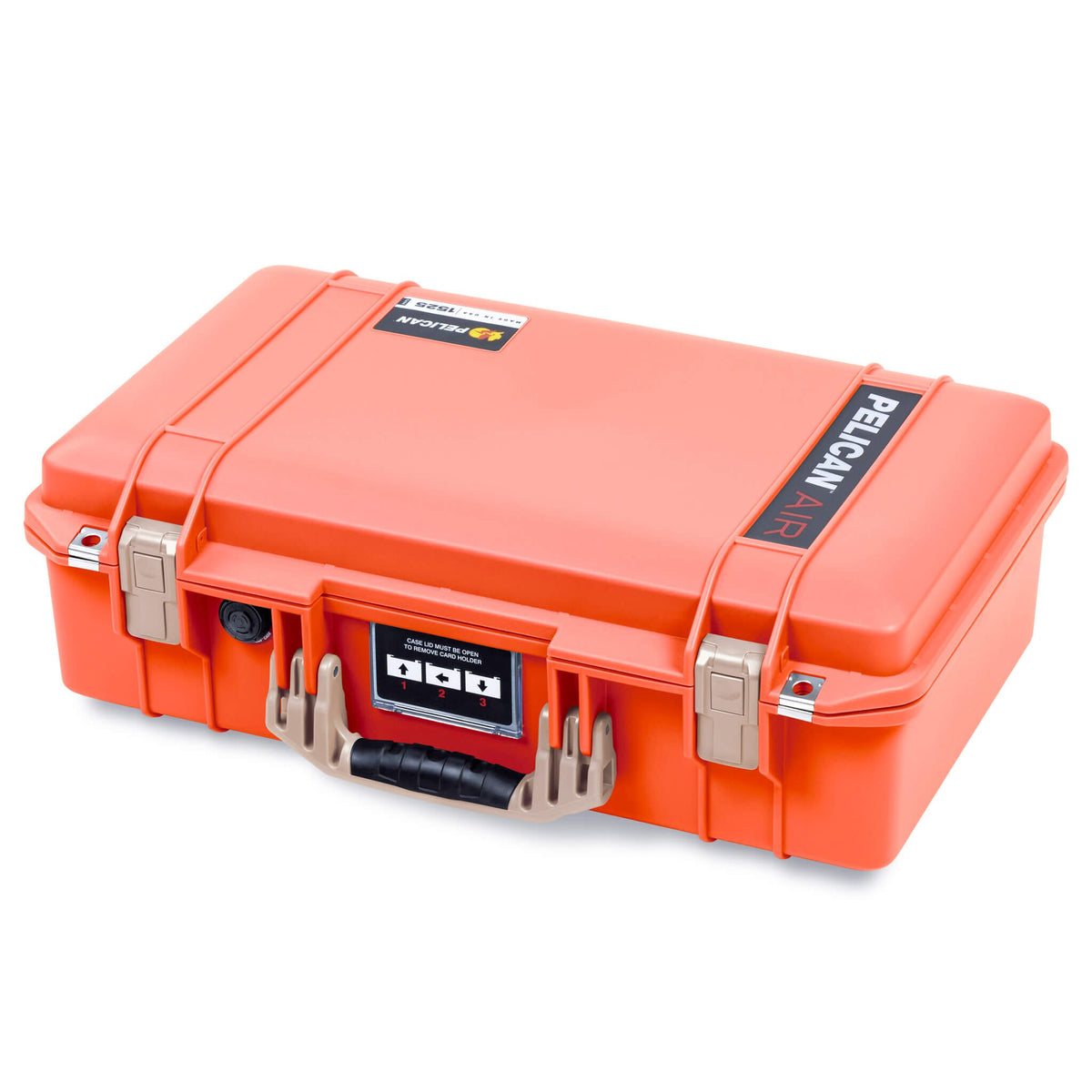 Pelican 1525 Air Case, Orange with Desert Tan Handle &amp; Latches ColorCase 