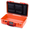 Pelican 1525 Air Case, Orange with Red Handle & Latches Mesh Lid Organizer Only ColorCase 015250-0100-150-321