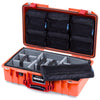 Pelican 1525 Air Case, Orange with Red Handle & Latches ColorCase