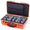 Pelican 1525 Air Case, Orange with Red Handle & Latches ColorCase