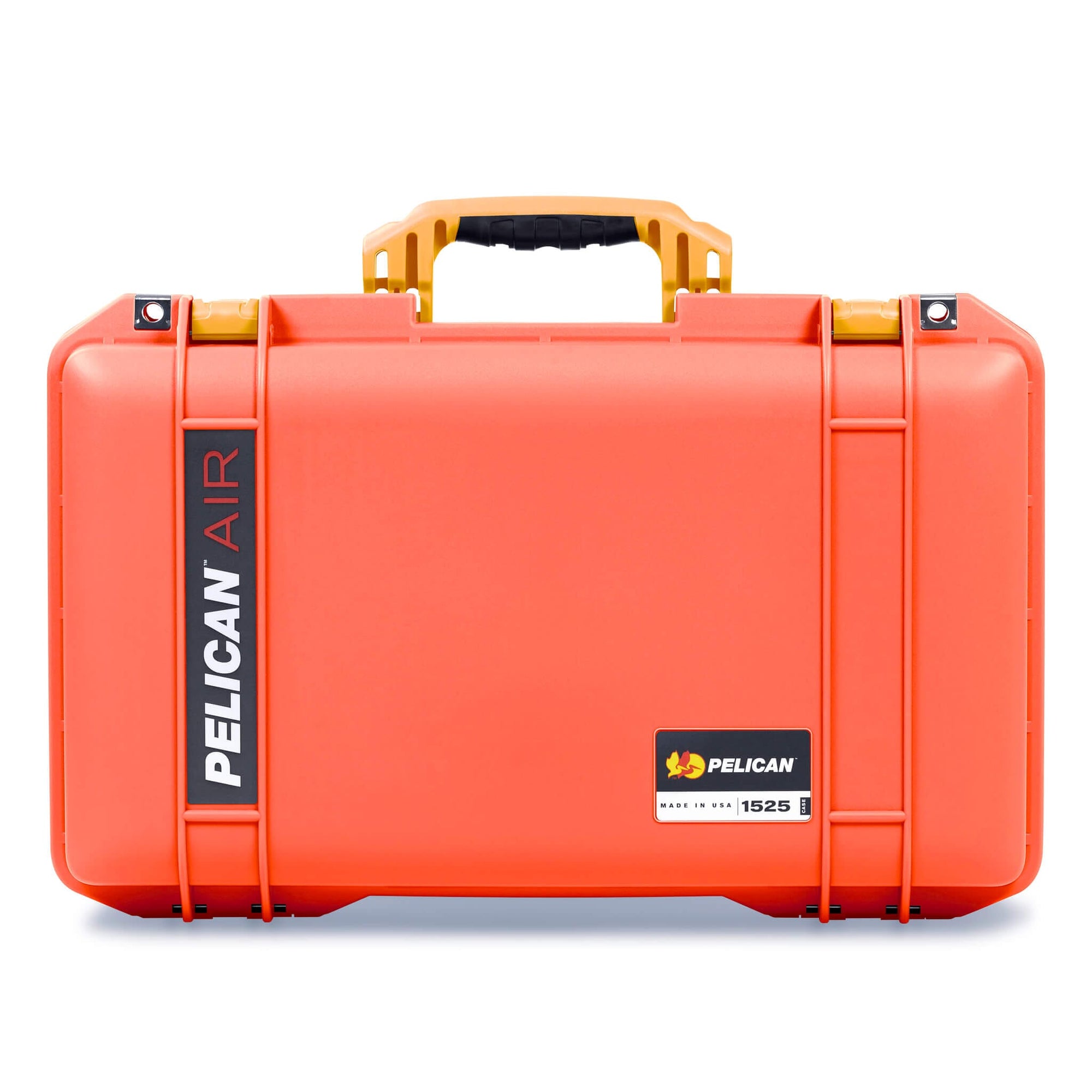 Pelican 1525 Air Case, Orange with Yellow Handle & Latches ColorCase 
