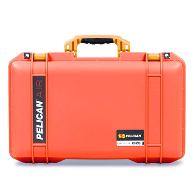 Pelican 1525 Air Case, Orange with Yellow Handle & Latches ColorCase