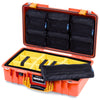 Pelican 1525 Air Case, Orange with Yellow Handle & Latches ColorCase
