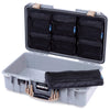 Pelican 1525 Air Case, Silver with Desert Tan Handle & Latches ColorCase