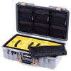 Pelican 1525 Air Case, Silver with Desert Tan Handle & Latches ColorCase