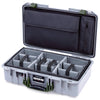 Pelican 1525 Air Case, Silver with OD Green Handle & Latches ColorCase