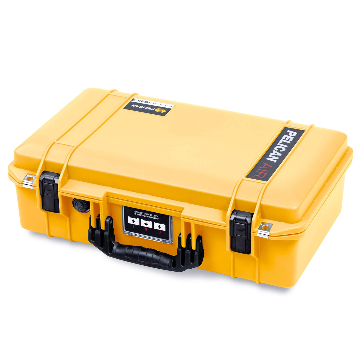 Pelican 1525 Air Case, Yellow with Black Handle &amp; Latches ColorCase 