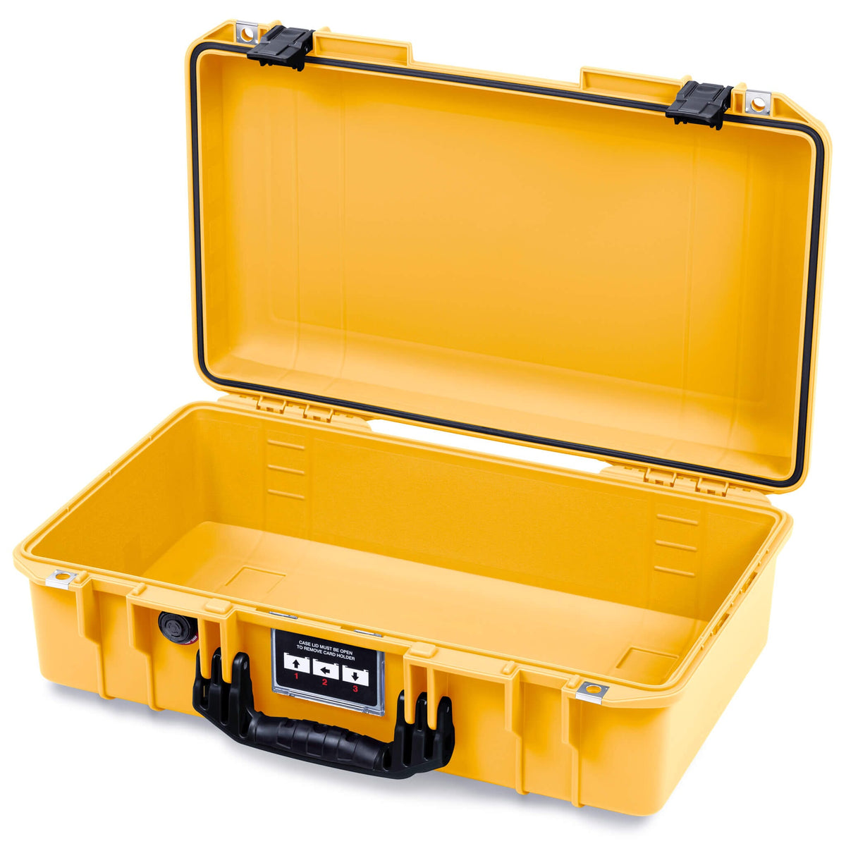 Pelican 1525 Air Case, Yellow with Black Handle &amp; Latches None (Case Only) ColorCase 015250-0000-240-111