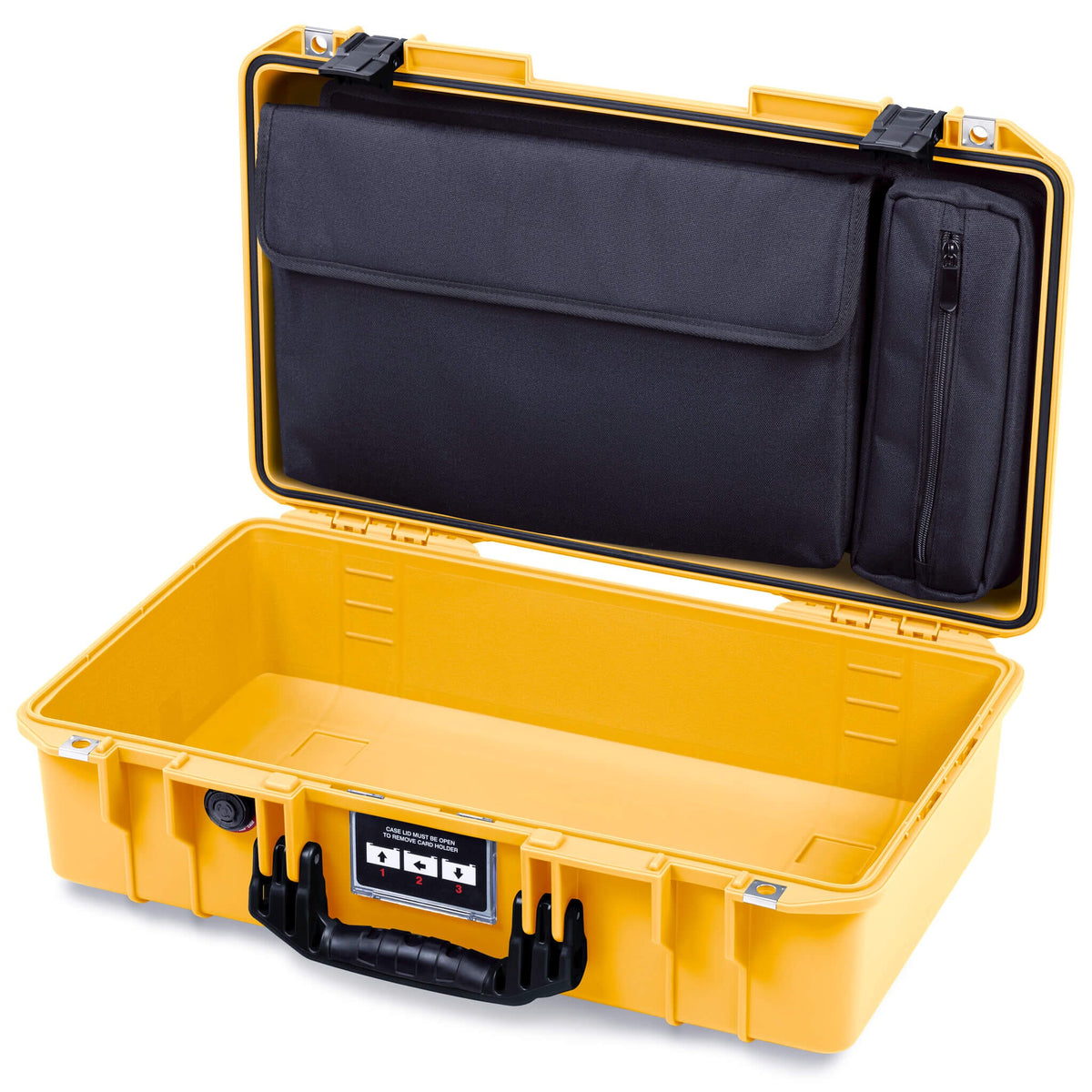 Pelican 1525 Air Case, Yellow with Black Handle &amp; Latches ColorCase 