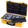 Pelican 1525 Air Case, Yellow with Black Handle & Latches ColorCase