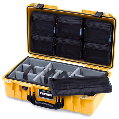 Pelican 1525 Air Case, Yellow with Black Handle & Latches ColorCase