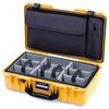 Pelican 1525 Air Case, Yellow with Black Handle & Latches ColorCase