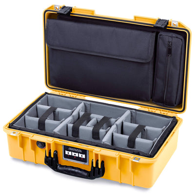 Pelican 1525 Air Case, Yellow with Black Handle & Latches ColorCase