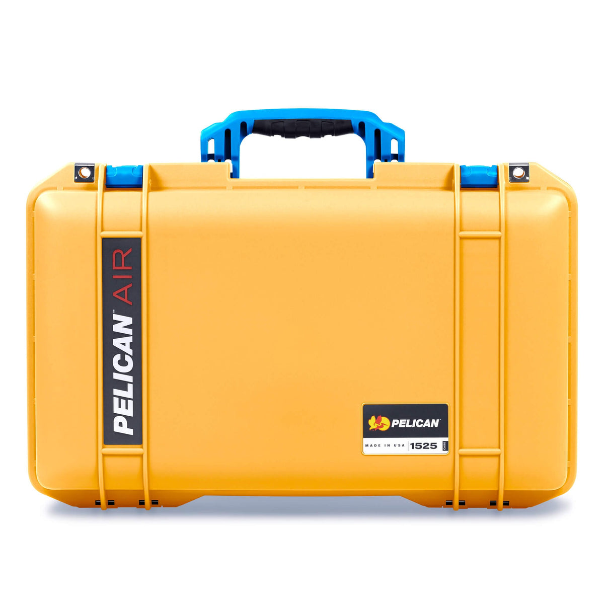 Pelican 1525 Air Case, Yellow with Blue Handle &amp; Latches ColorCase 