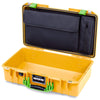 Pelican 1525 Air Case, Yellow with Lime Green Handle & Latches ColorCase
