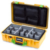 Pelican 1525 Air Case, Yellow with Lime Green Handle & Latches ColorCase