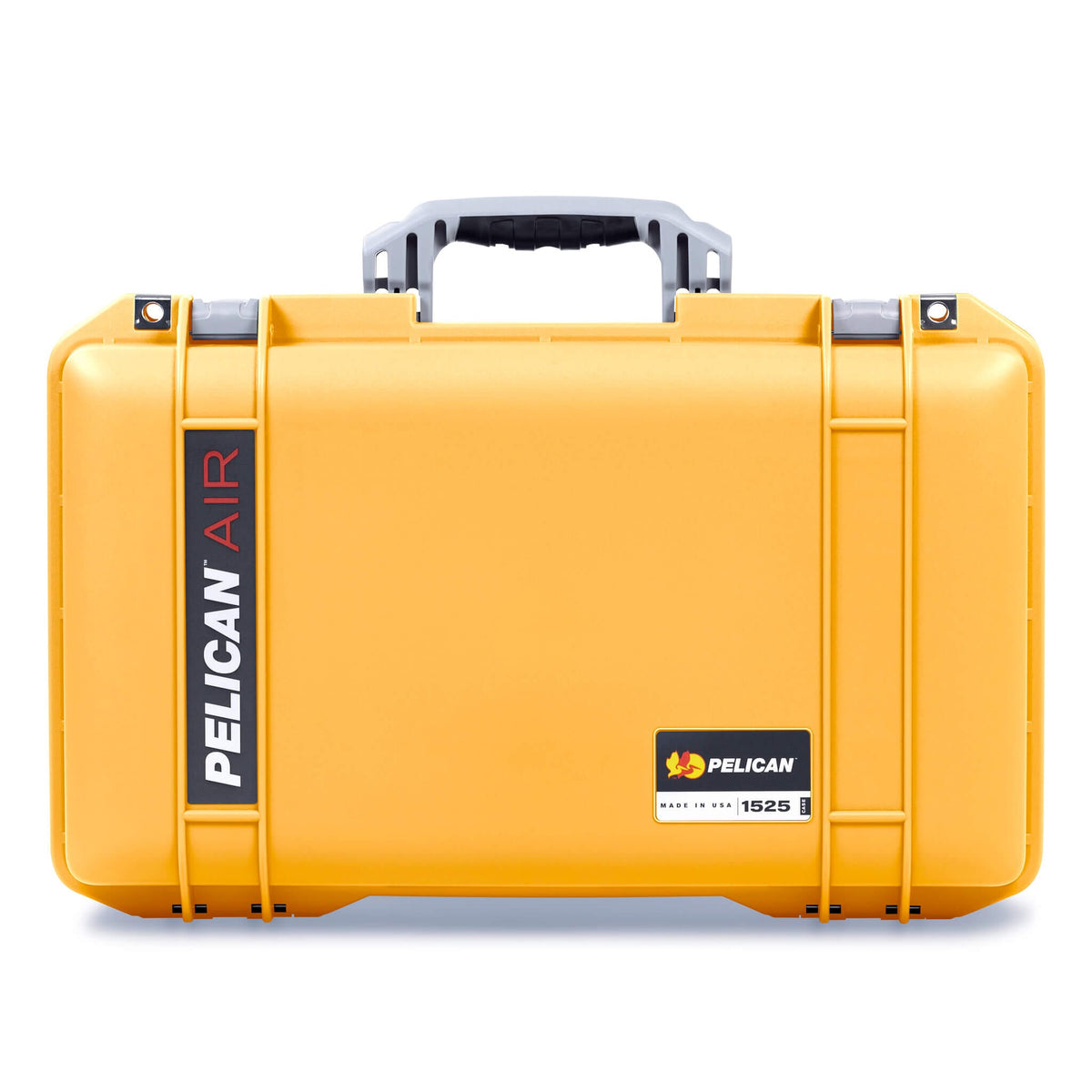 Pelican 1525 Air Case, Yellow with Silver Handle &amp; Latches ColorCase 