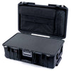 Pelican 1535 Air Case, Black Pick & Pluck Foam with Laptop Computer Lid Pouch ColorCase 015350-0201-110-111