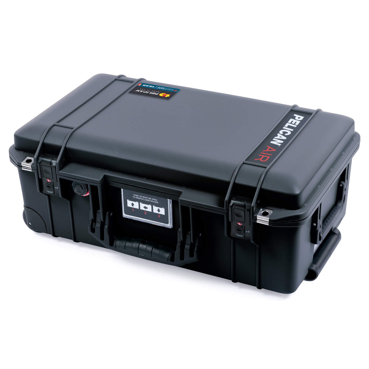 Pelican 1535 Air Case, Black with Black Handles &amp; TSA Locking Latches ColorCase 