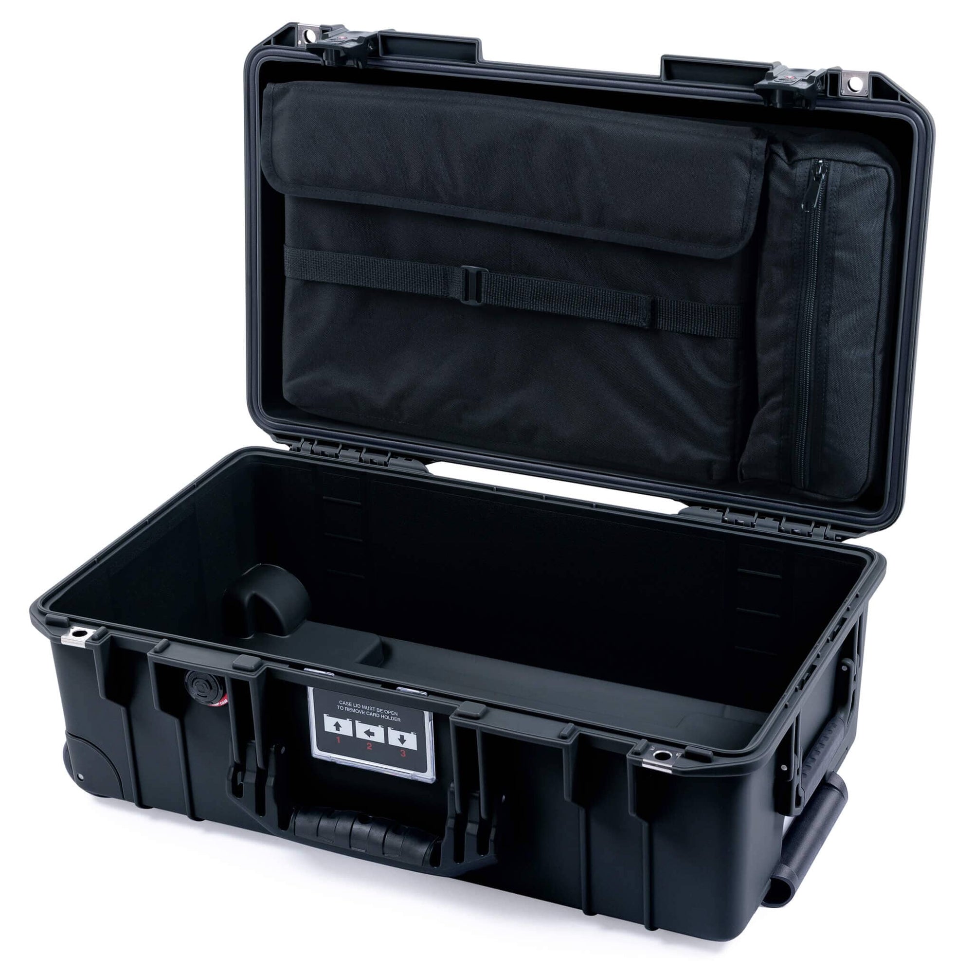 安価 Pelican 1535 Air Case, Black with Black Handles & TSA 旅行かばん・小分けバッグ