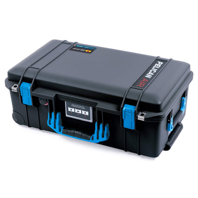 Pelican 1535 Air Case, Black with Blue Handles & Latches ColorCase