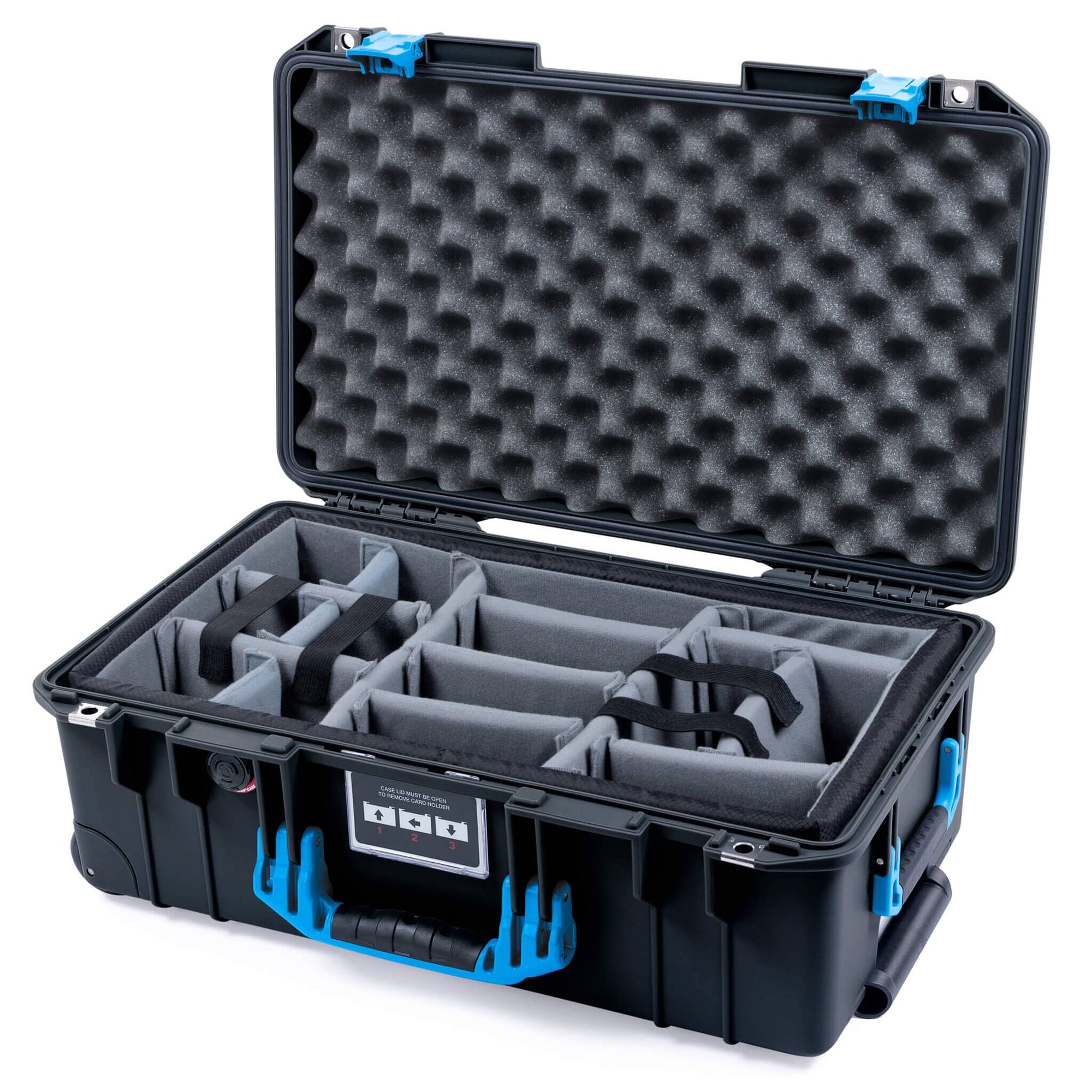 Pelican 1535 Air Case - Black & Blue - Secure Storage - ColorCase