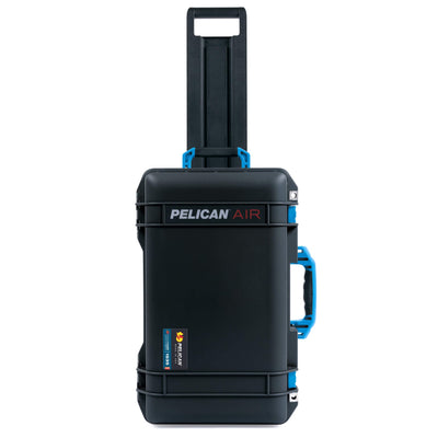 Pelican 1535 Air Case, Black with Blue Handles & Latches ColorCase