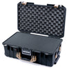 Pelican 1535 Air Case, Black with Desert Tan Handles & Latches Pick & Pluck Foam with Convoluted Lid Foam ColorCase 015350-0001-110-311