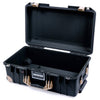 Pelican 1535 Air Case, Black with Desert Tan Handles, Latches & Trolley None (Case Only) ColorCase 015350-0000-110-311-310