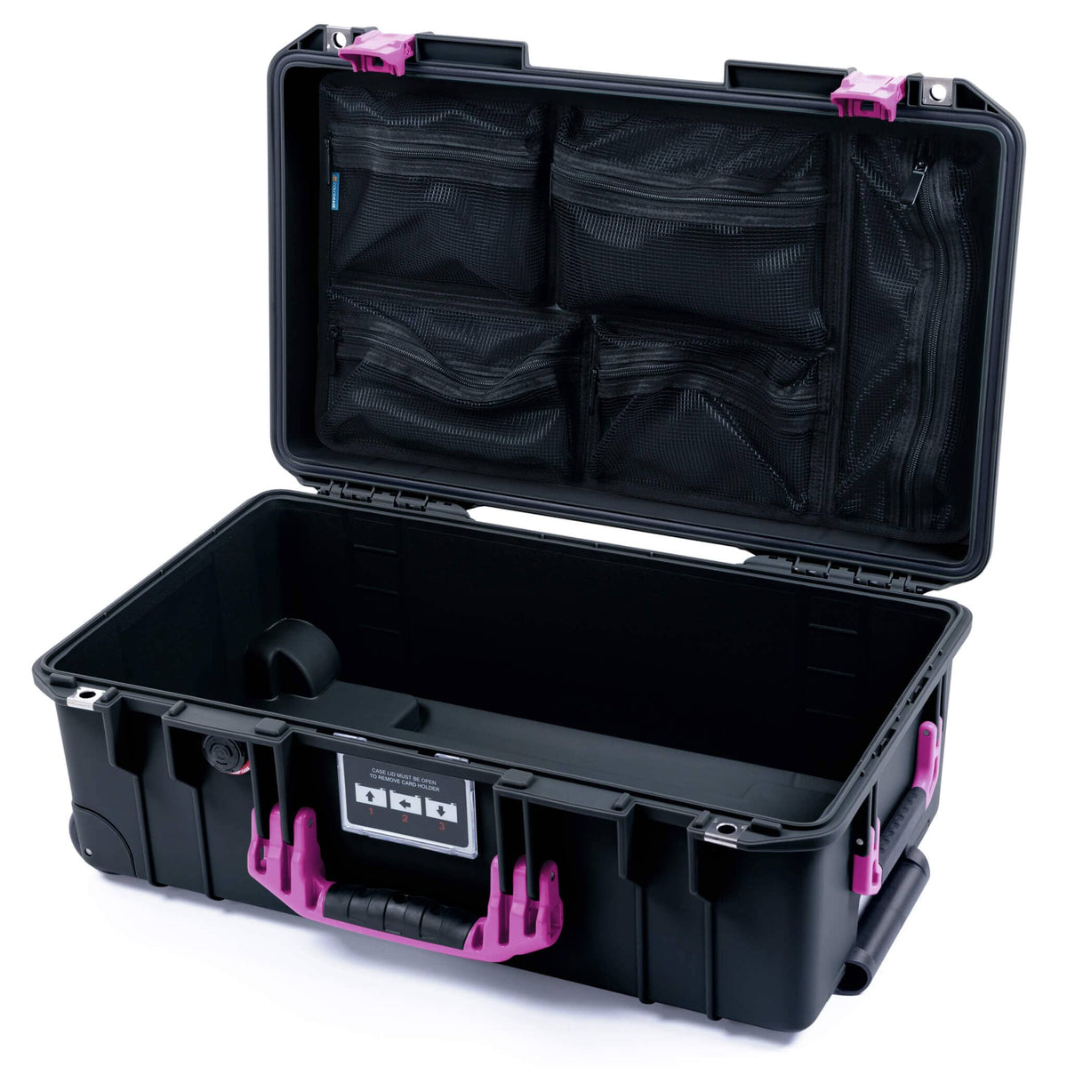 Pelican 1535 Air Carry-on Case - Black &amp; Magenta