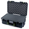 Pelican 1535 Air Case, Black with OD Green Handles & Latches Pick & Pluck Foam with Convolute Lid Foam ColorCase 015350-0001-110-131