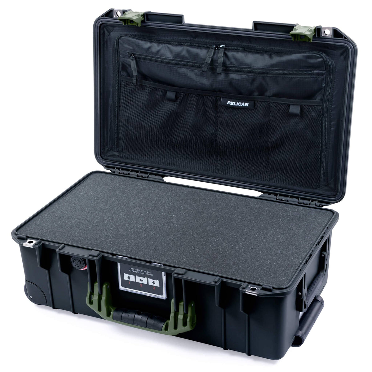 Pelican 1535 Air Carry-on Case - Black &amp; OD Green