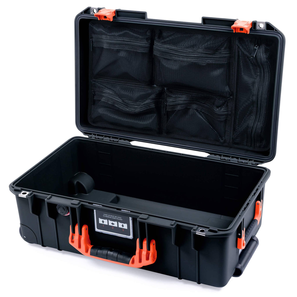 Pelican 1535 Air Carry-on Case - Black &amp; Orange