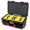 Pelican 1535 Air Case, Black with Red Handles, Latches & Trolley