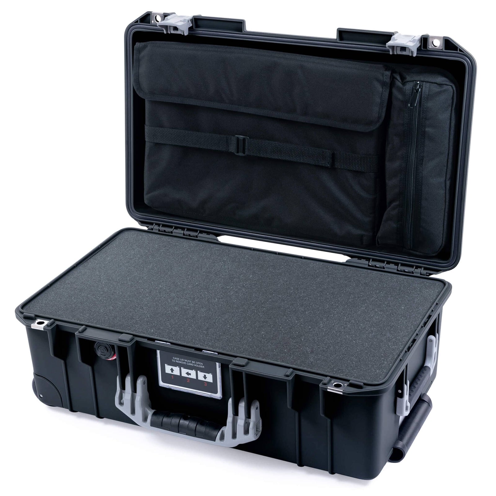 Pelican 1535 Air Carry-on Case - Black & Silver