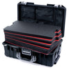 Pelican 1535 Air Case, Black with Silver Handles & Latches ColorCase