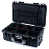 Pelican 1535 Air Case, Black with Silver Handles & Latches TrekPak Divider System with Computer Pouch ColorCase 015350-0220-110-181