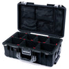 Pelican 1535 Air Case, Black with Silver Handles & Latches TrekPak Divider System with Mesh Lid Organizer ColorCase 015350-0120-110-181