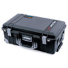 Pelican 1535 Air Case, Black with Silver Handles, Latches & Trolley ColorCase