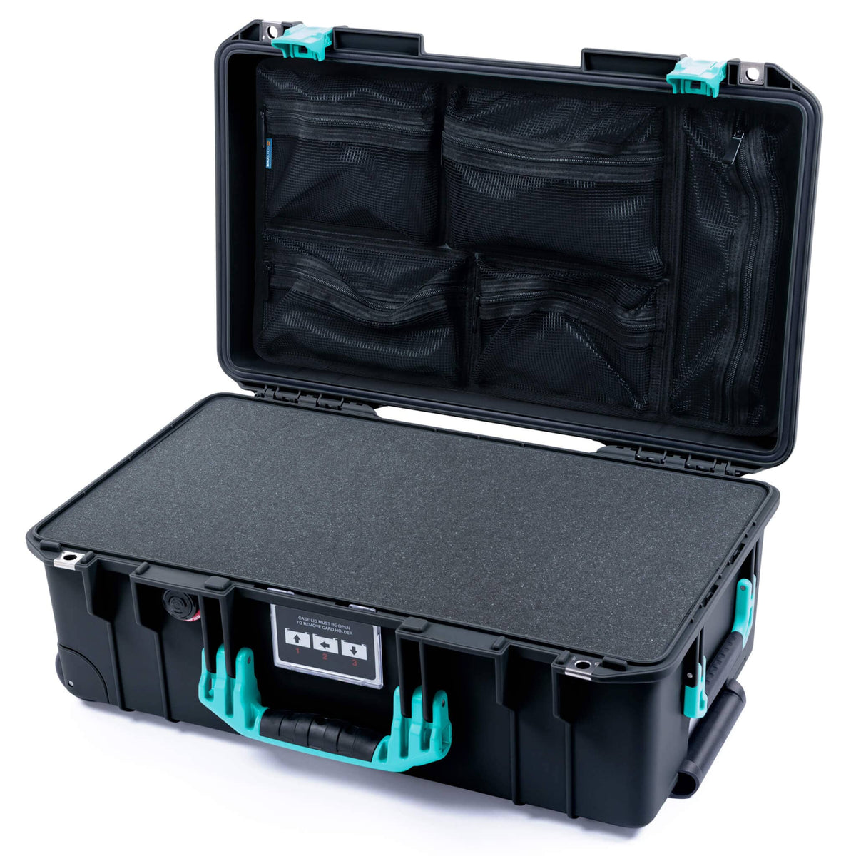 Pelican 1535 Air Carry-on Case - Black &amp; Teal