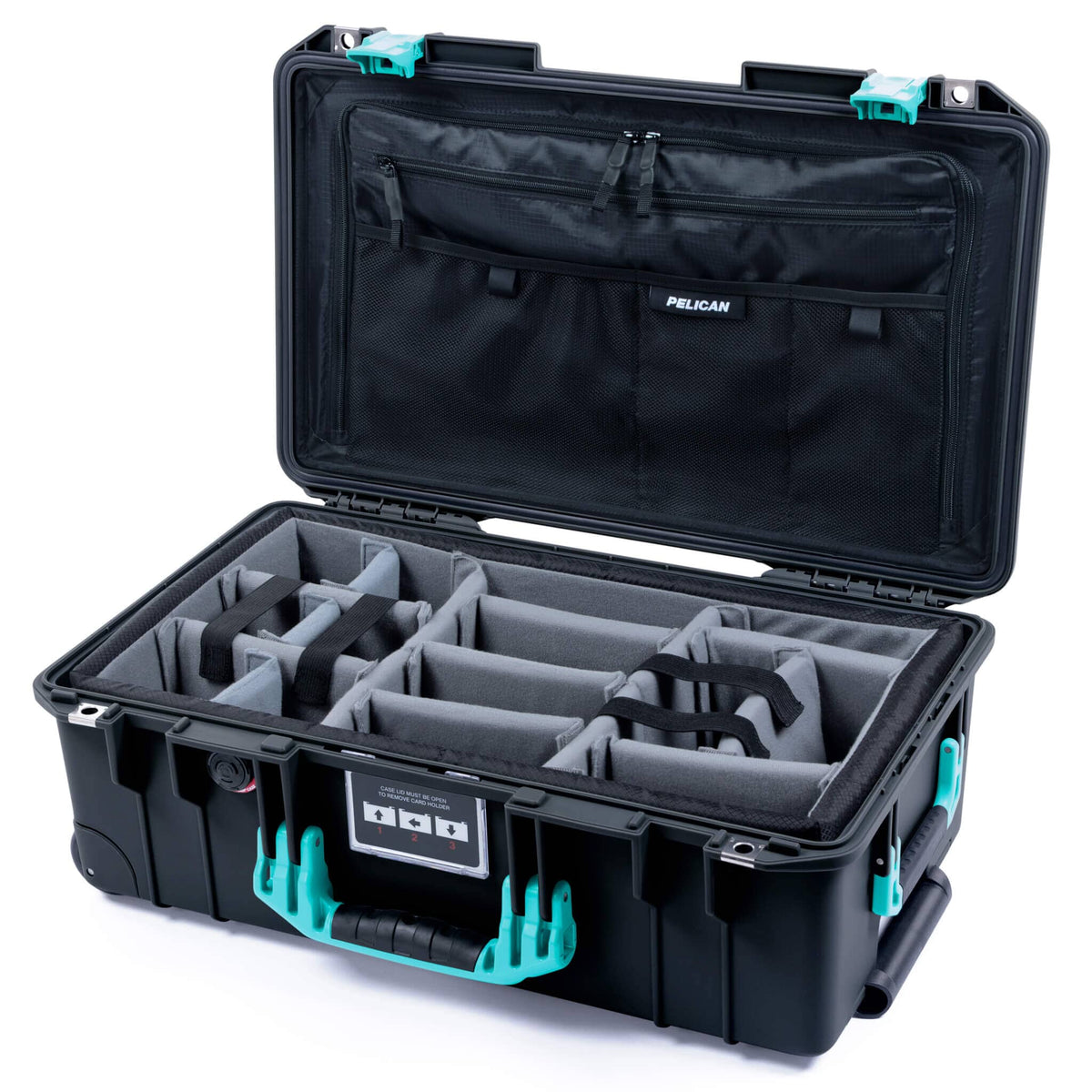 Pelican 1535 Air Carry-on Case - Black &amp; Teal