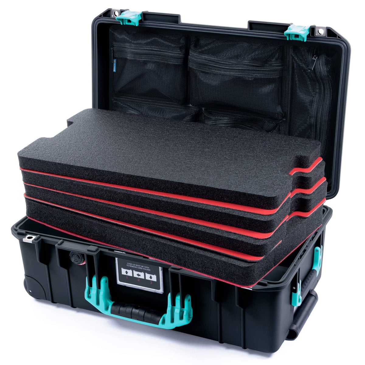 Pelican 1535 Air Carry-on Case - Black &amp; Teal