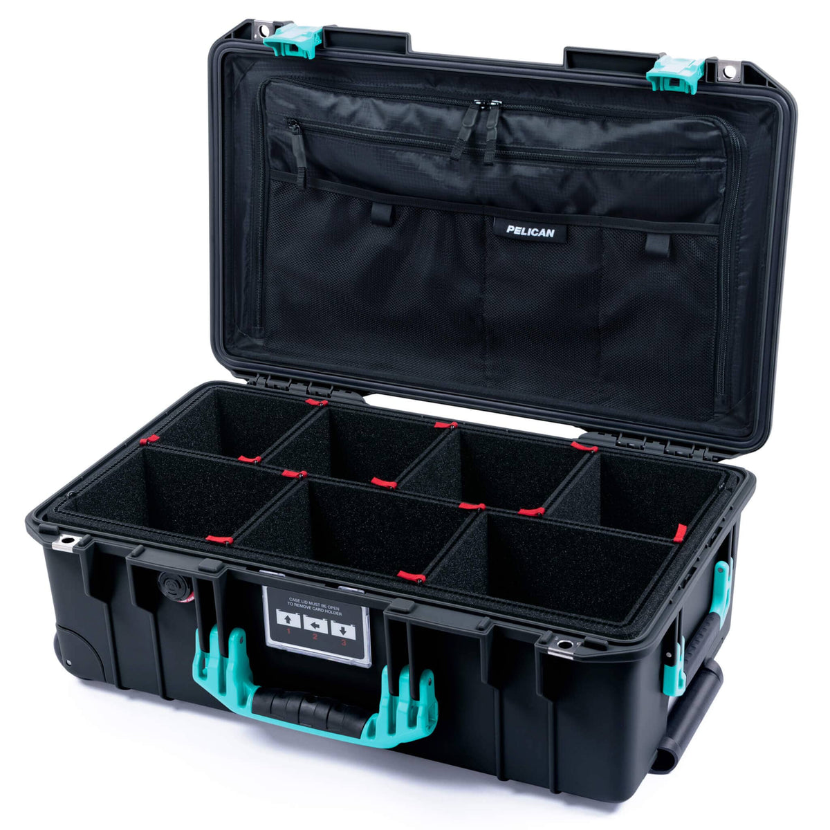 Pelican 1535 Air Carry-on Case - Black &amp; Teal