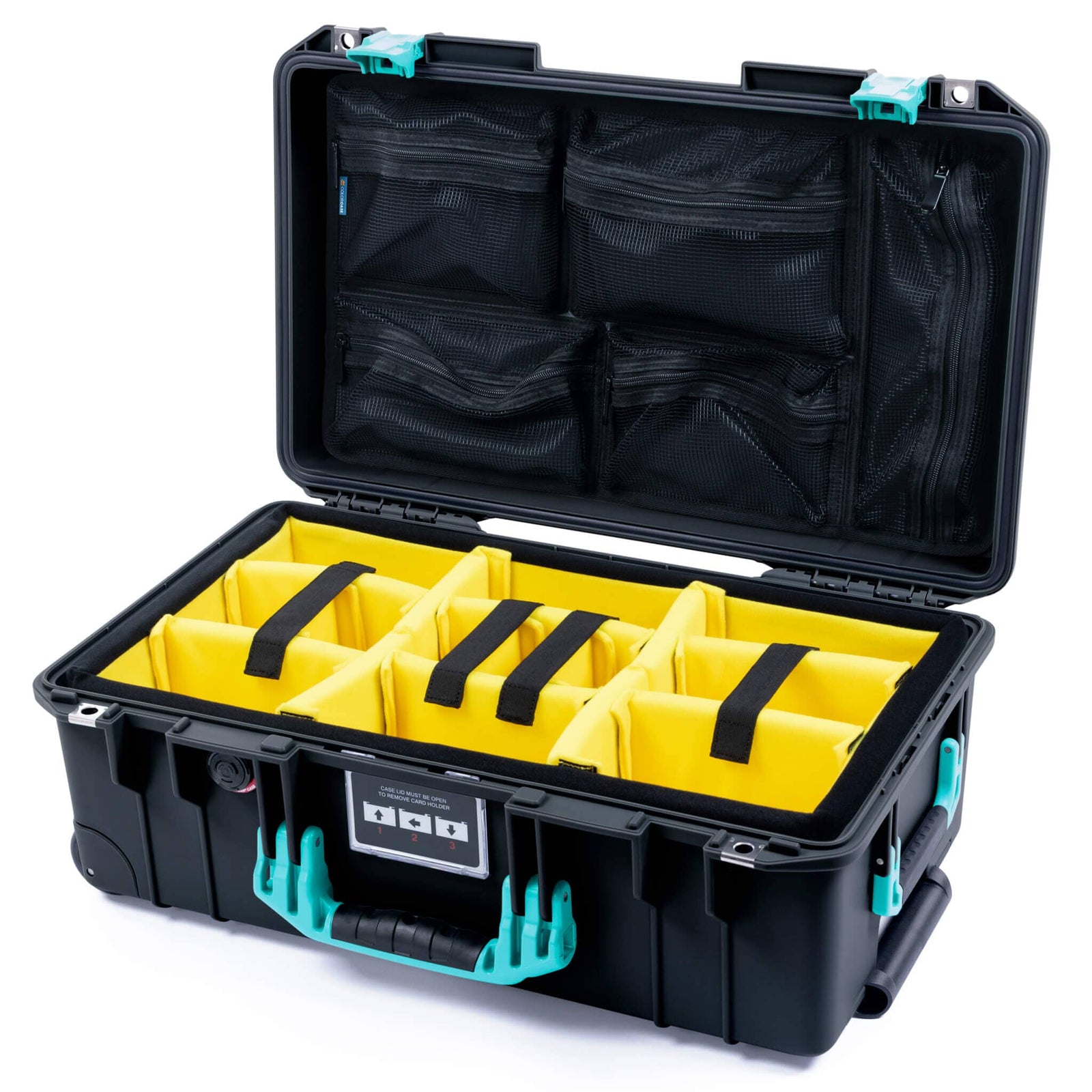 Pelican 1535 Air Carry-on Case - Black & Teal