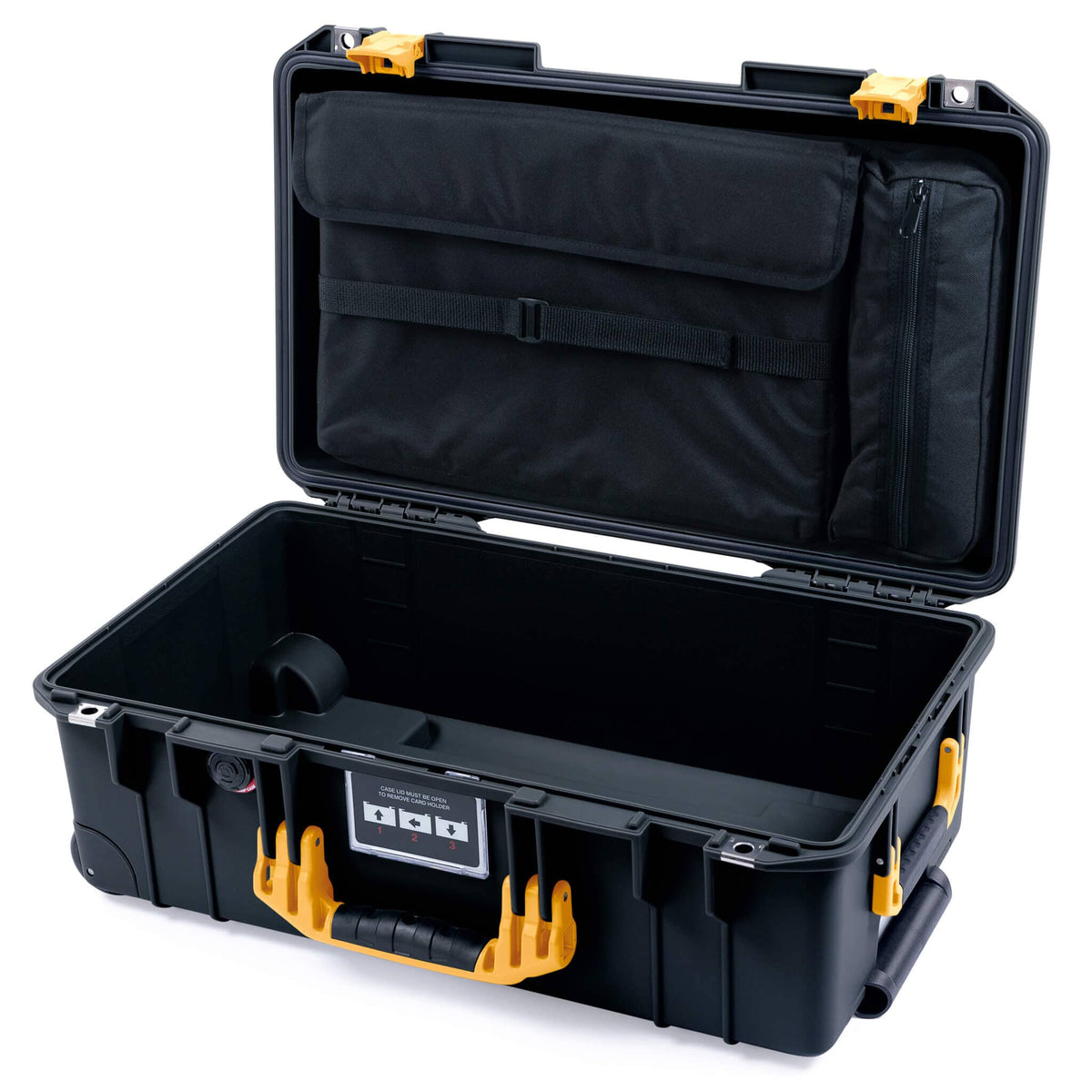 Pelican 1535 Air Carry-on Case - Black &amp; Yellow