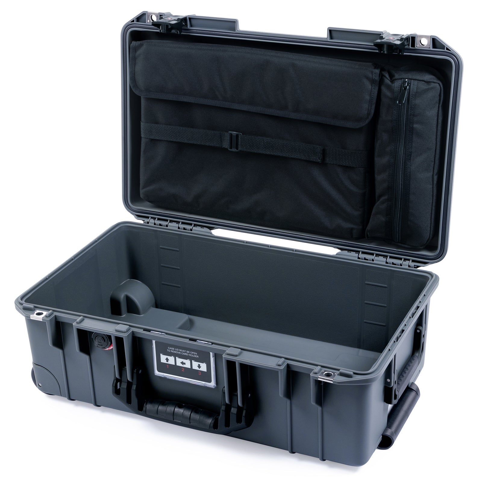 Pelican 1535 Air Carry-on Case - Charcoal & Black TSA Latches